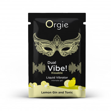 Жидкий вибратор коктейль Джин тоник лимон DUAL VIBE!, 15 мл Orgie (Бразилия-Португалия)