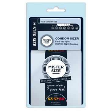 Тестовий набір презервативів - Mister Size Tester Kit Medium, 3 шт.