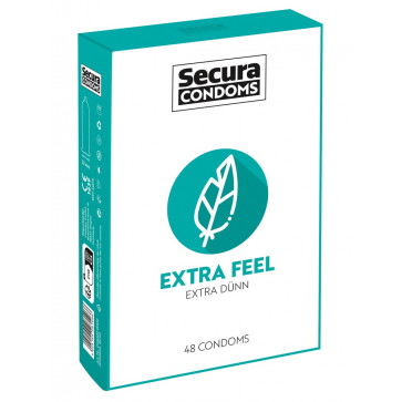 Презервативи - Secura Extra Feel, 48 шт.