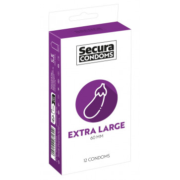 Презервативи - Secura Extra Large, 12 шт.