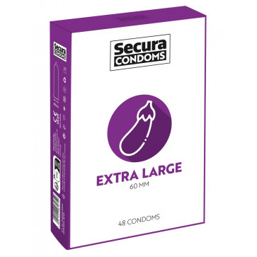 Презервативи - Secura Extra Large, 48 шт.