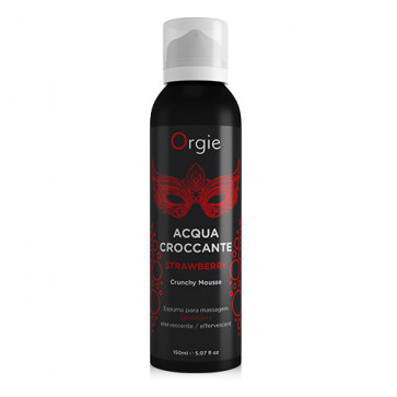 Шипучая увлажняющая пенка для массажа Acqua Crocante Аромат: клубника  Orgie (Бразилия-Португалия)