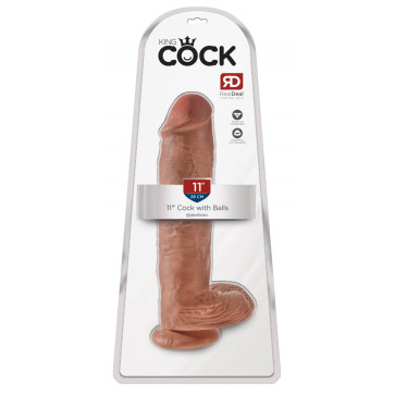 KC 11" Cock with Balls Tan