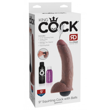 KC 9" Squirting Cock with Ball
