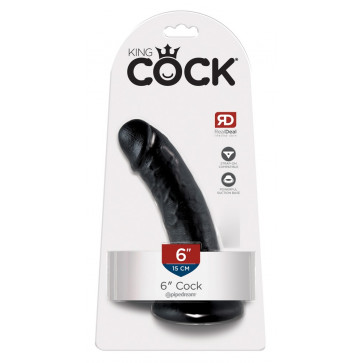 King Cock 6" Cock Dark