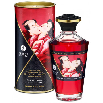 Масажна олійка - Shunga Blazing Cherry Oil100ml