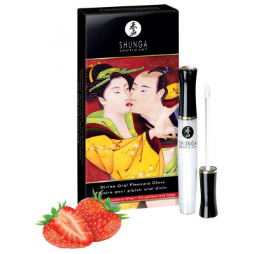 Блиск для губ - Shunga Lipgloss Strawberry10ml