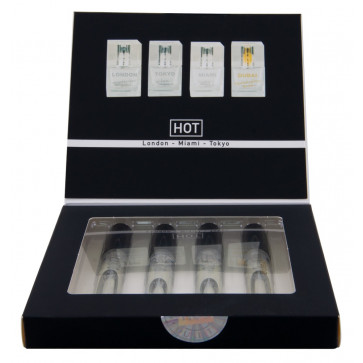 Тестовий набір чоловічих парфумів з феромонами - HOT Tester Box Men, 4 x 5 мл