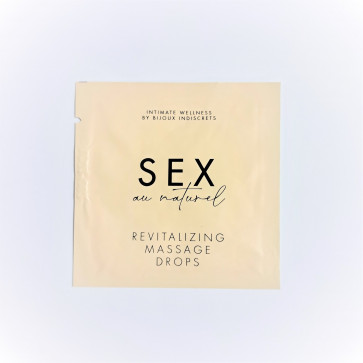 САШЕТ Капли для интимного массажа Revitalising Intimate Massage Drops, 2 мл  Sex au Naturel by Bijoux Indiscrets (Испания)