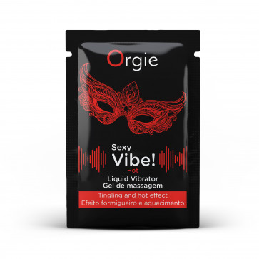 САШЕТ Жидкий вибратор SEXY VIBE, 2 мл вибрация + согревающий эффект Orgie (Бразилия-Португалия)