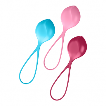 Вагинальные шарики, набор 3 шт Strengthening Balls 62-82-98гр Satisfyer (Германия)