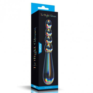 Фалоімітатор - Twilight Gleam Glass Dildo Rising Ripples
