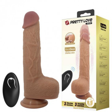 Реалістичний вібратор - Pretty Love Tommy Vibrator Flesh