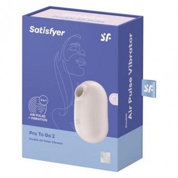 Кліторальний стимулятор - Satisfyer Pro To Go 2 Beige