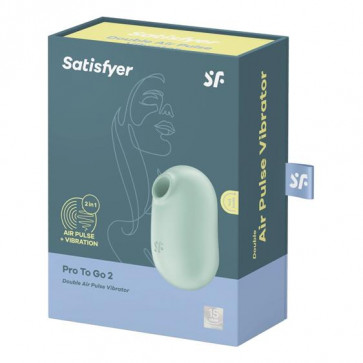 Кліторальний стимулятор - Satisfyer Pro To Go 2 Mint