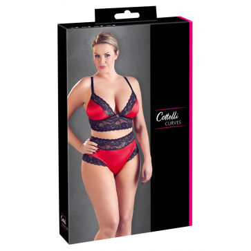 Комплект білизни - 2213176 Cottelli Collection Bra Set Black/Red