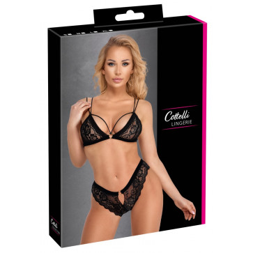 Комплект білизни - 2214490 Cottelli Collection Bra Set Lace Black - XL