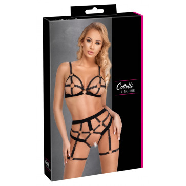 Комплект білизни - 2214504 Cottelli Collection Bra Set Open Black - S