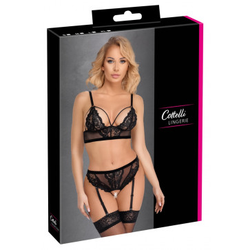 Комплект білизни - 2214520 Cottelli Collection Bra & Thong Black - XL