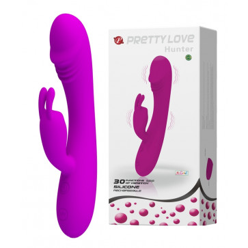 Вибратор с стимулятором клитора PRETTY LOVE - HUNTER, BI-014285