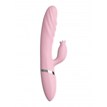 Вібратор з зігріваючим ефектом - Tongue Extension Vibrating