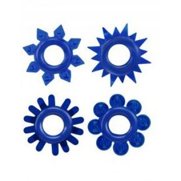 Набор эрекционных колец Cock Rings Set, Blue