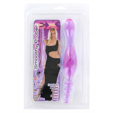 Анальна пробка - SMOOTHY PROBER CLEAR LAVENDER