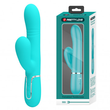 Вибромассажер с поступательным движением серии Pretty Love - Mariana Twinkled Green 7 vibration functions 4 rolling functions, BW-500034-1