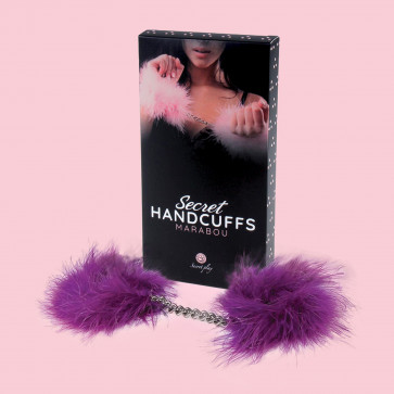 Наручники - Secret Play Handcuffs Marabou Purple