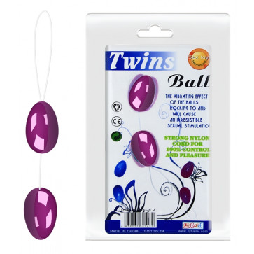 Анальные шарики BAILE - TWINS BALL, BI-014036-2