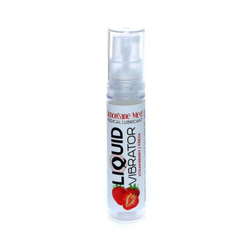 Рідкий вібратор - Amoreane Med Liquid Vibrator Strawberry, 10 мл