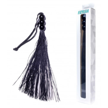 Силиконовый флогер ( длина 26 см ) Fetish Boss Series - Silicone Whip Black 10", BS6100037