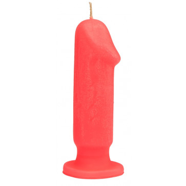 Свеча LOVE FLAME - Dildo S Red Fluor, CPS04-RED