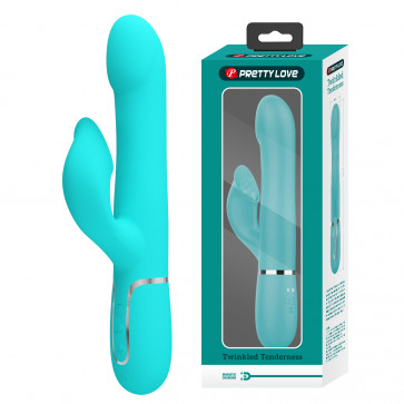 Вибромассажер с поступательным движением серии Pretty Love - Falin Twinkled Tenderness Green 7 vibration functions 4 rolling functions, BW-500012-1