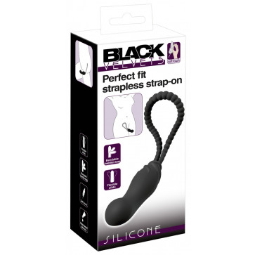 Страпон - Black Velvets Perfect Fit Strapless Strap-On