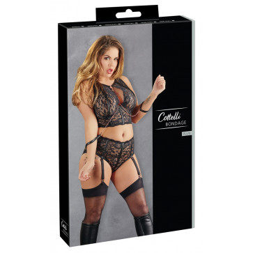 2213613 Bra Set Bondage - black {} 85D/L