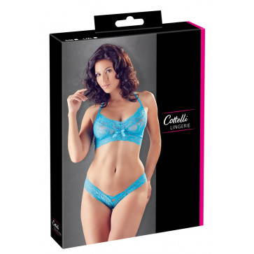 2213656 Bra and Briefs - blue {} S/M