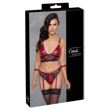 Комплект білизни - 2214199 Bra Set Bondage - red