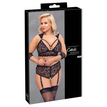 Комплект білизни - 2214202 Bra Set Bondage - black