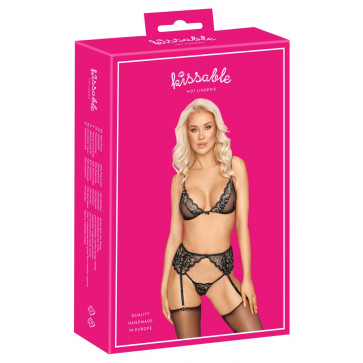Комплект білизни - 2214300 Bra Suspender Set - black
