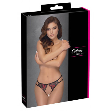 2322145 String ouvert - black {} S-L