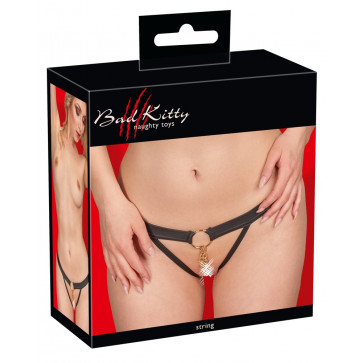 2493136 Bad Kitty String - black {} S/M