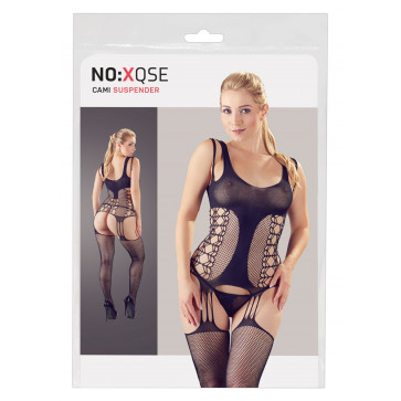 Cami Suspender - Black {} S-L