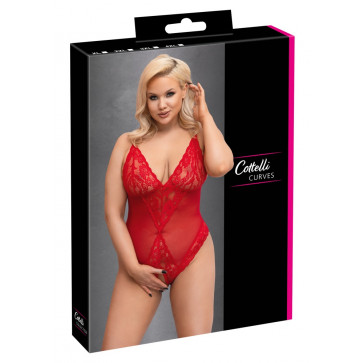 Боді - 2643120 Crotchless Body - red