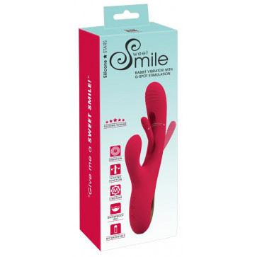 Вібратор - Sweet Smile Rabbit Vibrator With G-Spot Stimulation