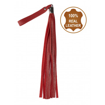 Флоггер из натуральной кожи Flirty Soft Leather - Red, BM-00025