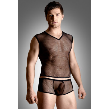 Комплект белья - Net set, shirt and thong, черный