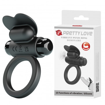 Эрекционное кольцо с вибрацией Pretty Love Vibrant penis ring - DEBONAIRE, BI-210316