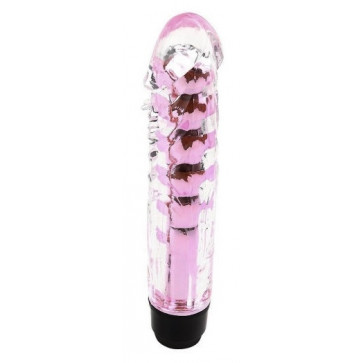 Вагинальный вибратор XESE Cristal Pink ( длина 17,5 см, диаметр 3,5 см ), GSV-04 Pink