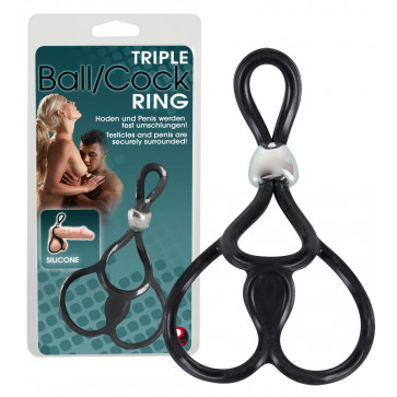 Эрекционная петля - Triple Ball and Cock Ring